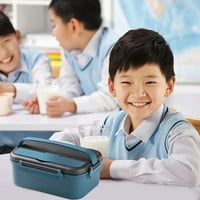 Pompotops prijenosni kutija za ručak za ručak od nehrđajućeg čelika, kutija za izolaciju, kutija za ručak za student,