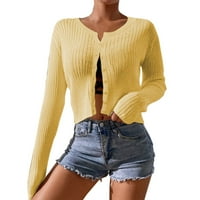 Džemperi od džempera za žene, ženski pleteni prsluk bez rukava s izrezom u obliku slova u, pulover u fakultetskom