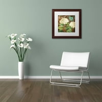 Zaštitni znak likovna umjetnost Alabaster Hydrangea Canvas Art by Color Bakery White Matte, drveni okvir