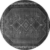 Tradicionalni pravokutni perzijski tepisi u sivoj boji za prostore tvrtke, 7' 9'
