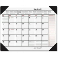 Brzi pregled mjesečnog kalendara za stolna računala, crvena i Crna