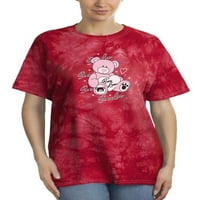 Pink Bear Love Slatka Art Tie Dye Crystal Women -Sliku od Shutterstock, Female Medium