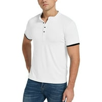 Zodggu ljetne muške polo majice Ljetna ugodna odjeća Klasična košulja za muškarce za muškarce Solidne košulje