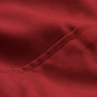 Goli kućni mikrofiber 5-komad crno crvene kompanije, crveni lim set reverzibilni krevet u torbi, kralj