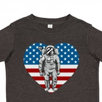 Smiješna majica astronauta koji putuje svemirom, Američka zastava, poklon srca za dječaka ili djevojčicu