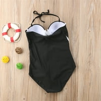 Ženski seksi jednodijelni kupaći kostim u punoj boji, Push-up, prsa, struk, križna traka, monokini kupaći kostim