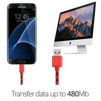 Kabel Micro USB, high-Speed kablovi za punjenje i sinkronizaciju Micro USB od najlona оплеткой Borz dužine 6 metara,