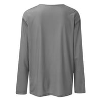 Novi dolasci košulje dugih rukava za žene Clearces casual pulover žene vrhovi čvrsti posadi vrat dugi rukavi ženski