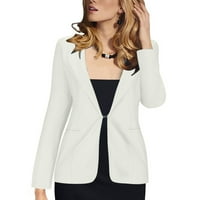 Ženski sako s dugim rukavima, Ženska gornja odjeća, donja jakna srednje duljine s pamučnom podstavom, kaput s