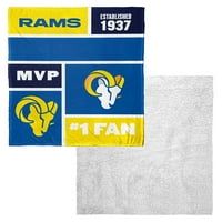 Los Angeles Rams NFL Colorblock personalizirani pokrivač od 50 60
