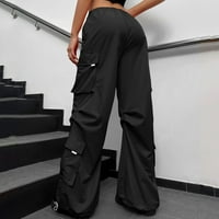 Ženske sportske hlače U Stilu uličnog stila Plus size modni dizajn kombinezoni s više džepova trenirke s niskim