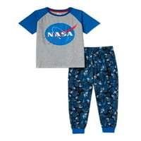 Spavanje na It Boys Nasa Space Space Sleep Majica i hlače, dvodijelni set pidžama, veličina 6-14