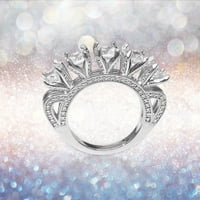 Ženske izjave prstenovi Rose Diamond Ring, Dijamantni prsten za Valentinovo, prsten ruže, dijamant, Spar-Kle prsten,