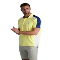 Kragovi muške mrežice colorblock golf polo - veličine s do 3xl