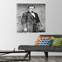 Zidni plakat Abrahama Lincolna u drvenom magnetskom okviru, 22.375 34