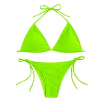 Rasprodaja ženskog donjeg rublja ispod $ $ Ženski seksi bikini set s visokim kontrastom grudi s gradijentnim prorezom,