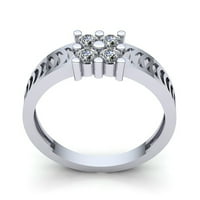 Muški klasični zaručnički prsten za godišnjicu s prirodnim dijamantom okruglog reza od 13 karata u jednodijelnom