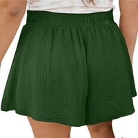 Ženske jednobojne Mini hlače od donjeg rublja s elastičnim pojasom na vezicama, ljetne kratke hlače za plažu,