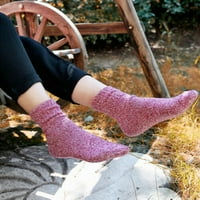 Coduop žene zimske debele tople čarape kašmir debele božićne čarape domaće čarape