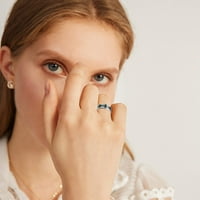 Prsten za ženske djevojke za odrasle trobojni par od karbonskih vlakana titanski čelični prsten Pokloni za prstenje