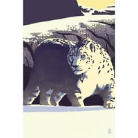 Snježni leopard, litografska serija