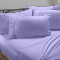 Set posteljine od jastuka od mekog mikrovlakana, hipoalergena, hladna i prozračna, gusta, boje lavande