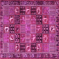 Tradicionalne prostirke za sobe u Perzijskom stilu u ružičastoj boji, kvadratne 8 stopa