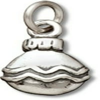 Ogrlica od lanca od srebra od 20 s okruglim božićnim ukrasom