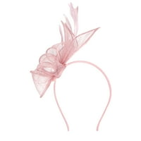 + Ženski elegantni šešir s remenom s cvjetnim perjem, šešir za zabavu, kopča za kosu, dodatak za traku za glavu