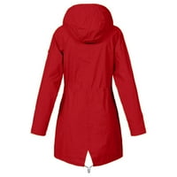 Qucoqpe ženska zimska jakna plus veličina šerpa obložena kaputa s toplim kapuljačama vodootporna dugačka izolirana
