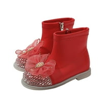 Entyinea Girls Boys Boots čizme Slip na slatkama haljine čizme zimske cipele, čizme za gležnjeve za malu djecu
