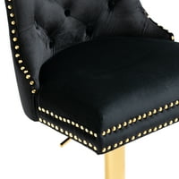 Aukfa podesive tapecirane barske stolice sa zakrivljenim leđima i nogama - obloga za nokte