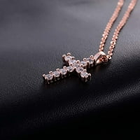 Modne ženske cipele kubični cirkonij križ privjesak lanac Lanac i ogrlice večernji nakit poklon