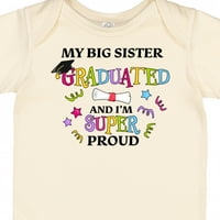 Inktastic Moja velika sestra je diplomirala i ja sam super ponosan poklon dječak ili djevojački bodi