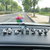 Dekoracija nadzorne ploče automobila Slatka Panda igračka DIY crtana automatska interijera
