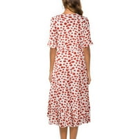 Ženska haljina Rasprodaja trendova Ženska ljetna ležerna haljina s printom široka haljina s izrezom u obliku slova