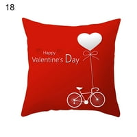 Podstavljena jastučnica s printom srca i drveta, navlaka za uređenje doma za Valentinovo, veličina 18