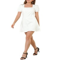 Jedinstvene ponude Junior's Square Neck Elastic Manff Mini haljina