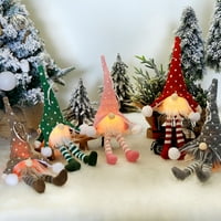 Viseća božićna drvca Bumbar ukrasni Božićni Gnome dizajn Pletena tkanina ukrasi za božićno drvce ukras za zabavu