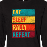 Inktastic Eat Sleep Rally Ponovite majicu dugih rukava