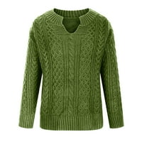 GUZOM džemper za žene u prodaji- casual vrhovi solidni pulover džemperi za žene trendi vrhovi novi dolasci zelena
