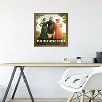 Netflee Bridgerton: sezona-Trio zidni poster na jednom listu, uokviren 14.725 22.375