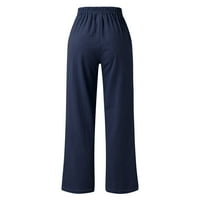Gyujnb Flowy hlače za žene hlače za žene elastični pojas struka Ženske hlače Sudne hlače Žene Radne hlače za žene
