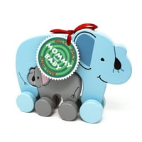 _ Push-pull igračka za mamu i bebu sa slonom