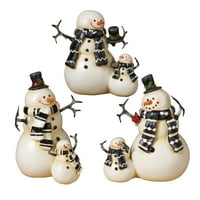 Figurice snjegovića povezane smolom