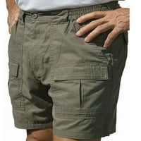 Muške ljetne kratke teretne hlače, teretne kratke hlače za plažu s elastičnim strukom, Ležerne mini hlače, odjeća