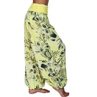 Ženske casual Harem hlače Plus size duge hlače s elastičnim strukom široke hlače