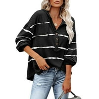 Ženska majica s patentnim zatvaračem 92-a-pulover s kapuljačom s prugastim Dugim rukavima s popustom od 50%.