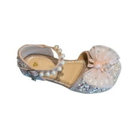 Vuče djevojke s niskim potpeticama princeza haljina cipele mali mali veliki klinac glitter luk sandale cvijeća
