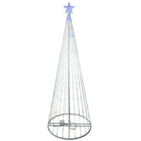 12 'unaprijed osvijetljena plava LED show konus božićno drvce na otvorenom